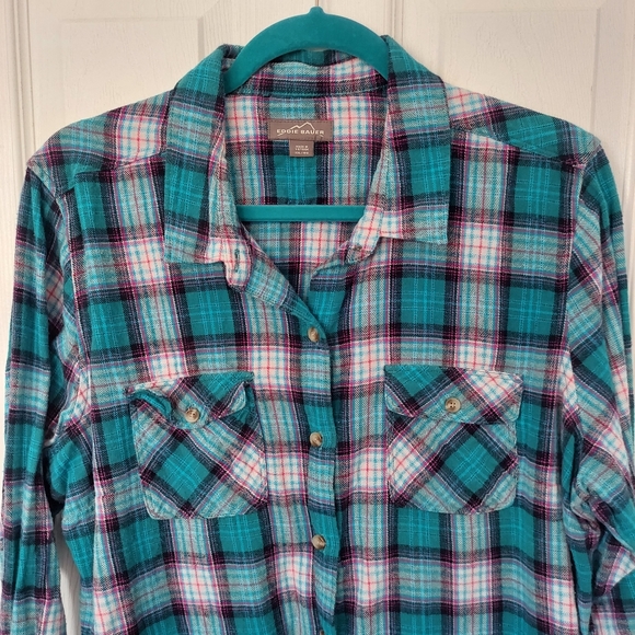 Eddie Bauer Tops - Eddie Bauer Women's Flannel Shirt XXL